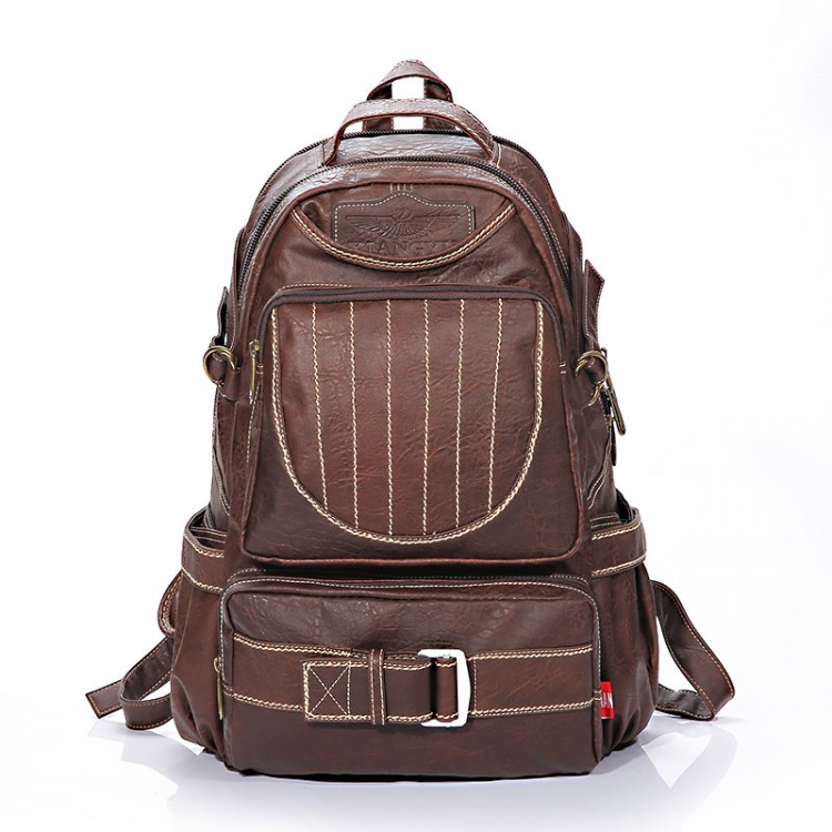  PVC Vintage Waterproof Backpack B-44